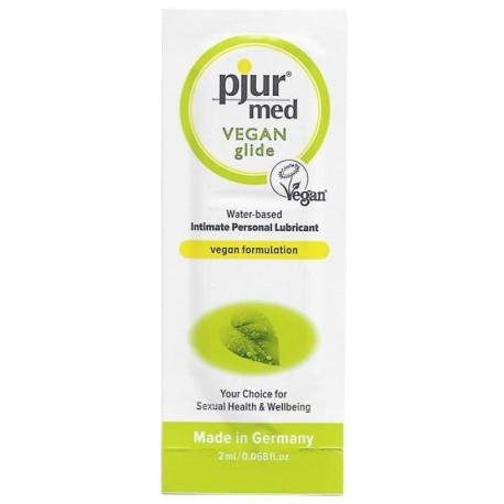 PJUR - MED LUBRIFIANT BASE EAU VEGAN GLIDE 2 ML