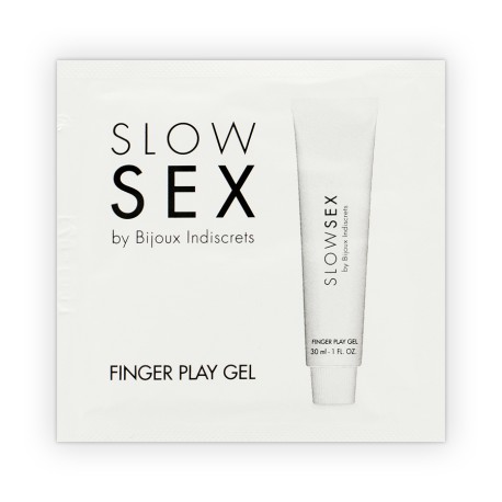 BIJOUX INDISCRETS - GEL DE MASSAGE SEXE LENT AVEC JEU DE DOIGTS MONODOSE