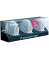 SATISFYER - 3 OEUFS MASTURBATEURS SAVAGE