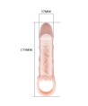 BAILE - GAINE DEXTENSION DE PÉNIS AVEC SANGLE POUR TESTICULES 13,5 CM