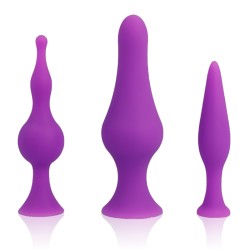 ENSEMBLE DE PLUG ANAL EN SILICONE OHMAMA - VIOLET
