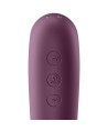 SATISFYER - VIBRATEUR DUAL KISS AIR PULSE VIN ROUGE