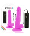 DIVERSIA - DILDO VIBRANT FLEXIBLE VIOLET 18 CM -O- 4 CM