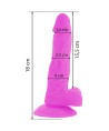 DIVERSIA - DILDO VIBRANT FLEXIBLE VIOLET 18 CM -O- 4 CM