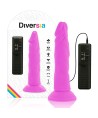 DIVERSIA - DILDO VIBRANT FLEXIBLE VIOLET 23 CM -O- 4.3 CM