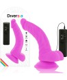 DIVERSIA - DILDO VIBRANT FLEXIBLE VIOLET 21.5 CM -O- 4.5 CM