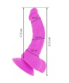 DIVERSIA - DILDO VIBRANT FLEXIBLE VIOLET 21.5 CM -O- 4.5 CM