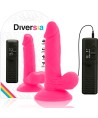 DIVERSIA - DILDO VIBRANT FLEXIBLE ROSE 17 CM -O- 3.3 CM