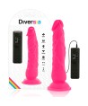 DIVERSIA - DILDO VIBRANT FLEXIBLE ROSE 21 CM -O- 4.9 CM