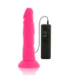 DIVERSIA - DILDO SOUPLE AVEC VIBRATION ROSE 23 CM -O- 4.3 CM