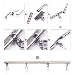 BARRE METAL AMOVIBLE OHMAMA FETISH SPREADER 4 CROCHETS