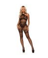 LEG AVENUE - BODYSTOCKING CUELLO HALTER TALLA ÚNICA - NEGRO