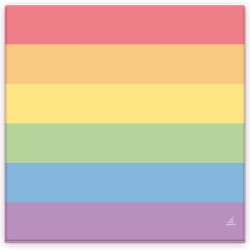 PRIDE - SET 20 SERVIETTES DRAPEAU LGBT