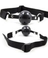 OHMAMA FETISH BALL GAG RESPIRANT EN TISSU NOIR