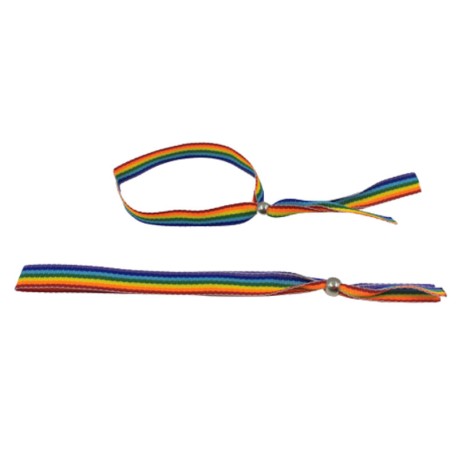 PRIDE - BRACELET BALLE EN ARGENT DRAPEAU LGBT