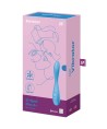 SATISFYER - APPLICATION MULTI VIBRATEUR G-SPOT FLEX 4+ BLEU