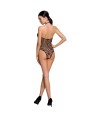 PASSION - FEMME BS087 BODYSTOCKING NOIR TAILLE UNIQUE