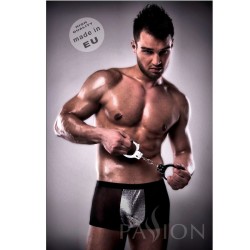 PASSION - 002 LINGERIE HOMME MÉTAL NOIR S/M