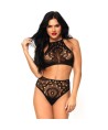 LEG AVENUE - SET 2 PIEZAS TOP Y PANTIES M/L