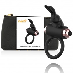 COQUETTE CHIC DESIRE - COCKRING AVEC VIBRATEUR NOIR/ OR
