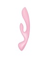 SATISFYER TRIPLE OH HYBRID VIBRATION - ROSE