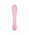 SATISFYER TRIPLE OH HYBRID VIBRATION - ROSE