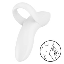VIBRATEUR À DOIGTS SATISFYER BOLD LOVER - BLANC