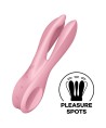 SATISFYER - VIBRATEUR THREESOME 1 BLEU