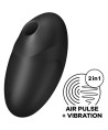 SATISFYER - VULVA LOVER 3 ESTIMULADOR Y VIBRADOR NEGRO
