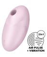 SATISFYER - VULVA LOVER 3 ESTIMULADOR Y VIBRADOR NEGRO