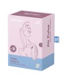 SATISFYER - VULVA LOVER 3 ESTIMULADOR Y VIBRADOR NEGRO