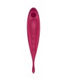 SATISFYER TWIRLING PRO+ AIR PULSE STIMULATOR VIBRATOR APP - RED