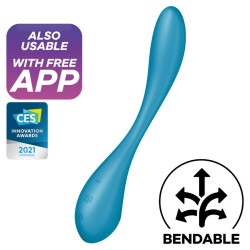 SATISFYER G-SPOT FLEX 5 MULTI VIBRATEUR - BLEU