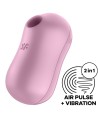 SATISFYER - COTTON CANDY ESTIMULADOR Y VIBRADOR LILA