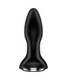 SATISFYER - ROTATOR PLUG 2+ PLUG VIBRADOR APP NEGRO