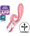 SATISFYER HUG ME RABBIT VIBRATOR APP - PINK