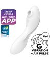 SATISFYER CURVY TRINITY 5 ESTIMULADOR Y VIBRADOR APP - AZUL