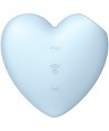 SATISFYER - CUTIE HEART ESTIMULADOR Y VIBRADOR AZUL