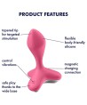 SATISFYER - VIBRATEUR PLUG GAME CHANGER ROSE