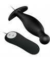 PRETTY LOVE - PLUG ANAL EN SILICONE 12 MODES DE VIBRATION NOIR