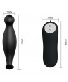 PRETTY LOVE - PLUG ANAL EN SILICONE 12 MODES DE VIBRATION NOIR