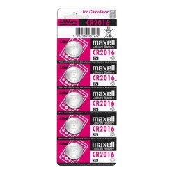 MAXELL BATTERIE LITIO CR2016 3V 5UDS