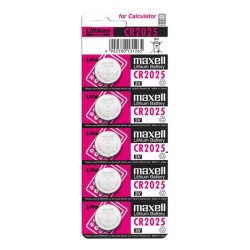 MAXELL BATTERIE LITIO CR2025 3V 5UDS