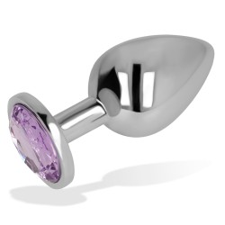 OHMAMA PLUG ANAL MÉTAL VIOLET 7 CM