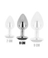 OHMAMA ANAL PLUG METAL BLACK 8 CM