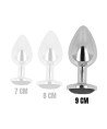 OHMAMA ANAL PLUG METAL BLACK 9 CM