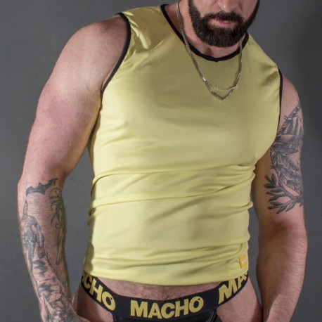 MACHO - T-SHIRT JAUNE S/M