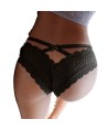 QUEEN LINGERIE PANTIES DE ENCAJE FLORAL S/M