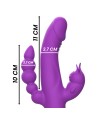 INTENSE - VIBRATEUR EN SILICONE CASANOVA RABBIT TRIPLE MOTEUR VIOLET