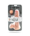 GET REAL - GODE DOUBLE DENSITÉ 12 CM BALLES PEAU